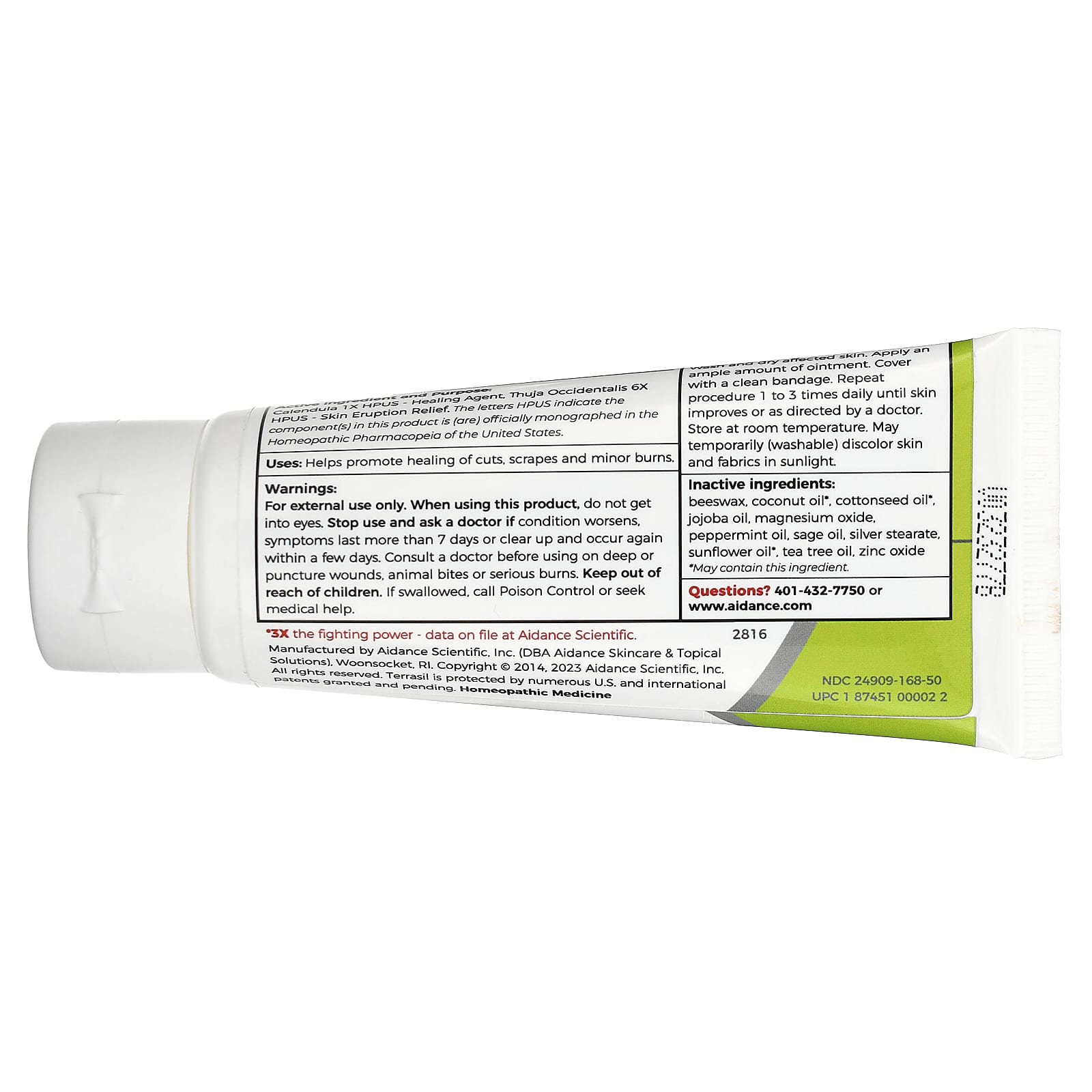 Terrasil, Infection Protection Wound Care Ointment, 1.7 oz (50 g) - Image 2