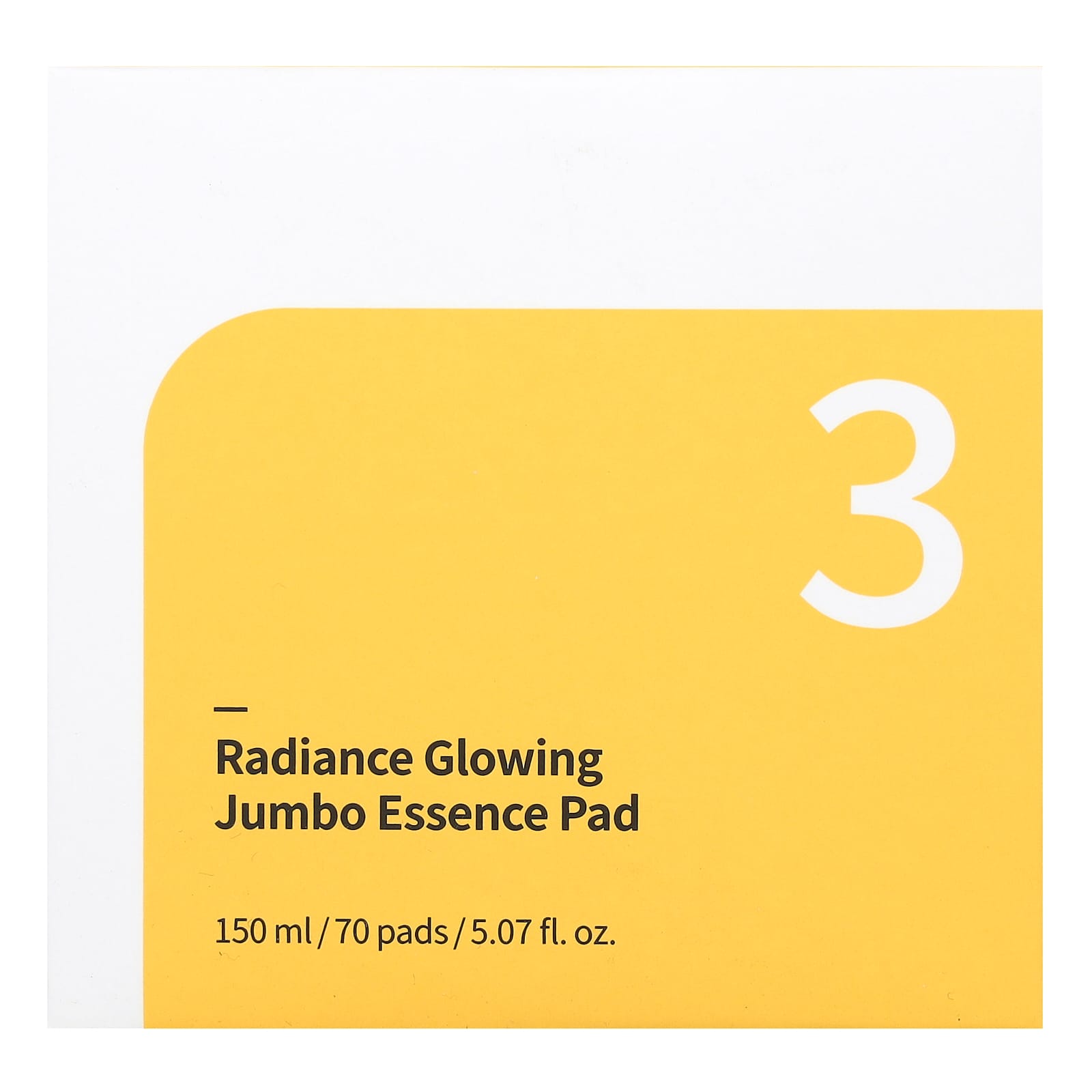 Numbuzin, No.3 Radiance Glowing Jumbo Essence Pad, 70 Pads, 5.07 fl oz (150 ml) - Image 2