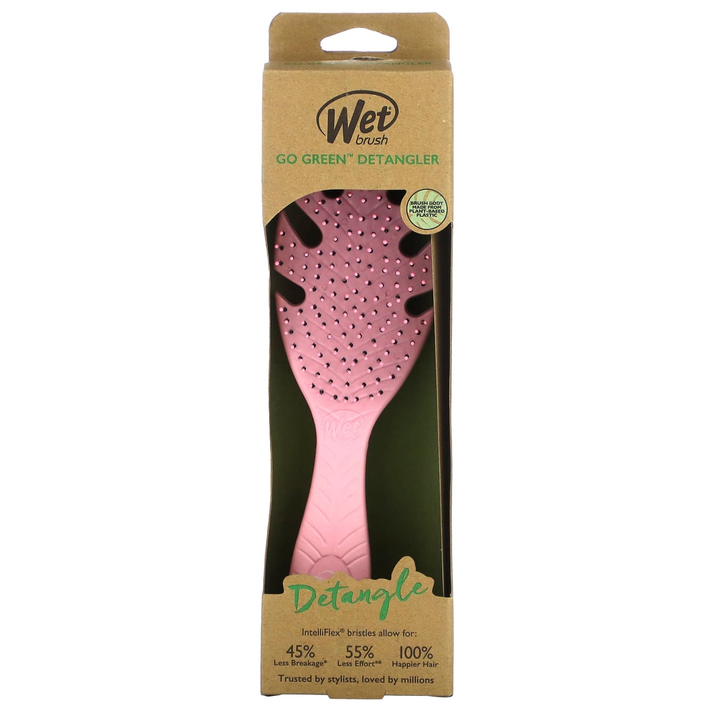 Wet Brush, Go Green Detangler, Pink, 1 Brush - Image 2