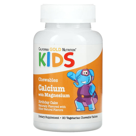 Calcium & Magnesium Chewables for Kids - Birthday Cake Flavor - Image 1