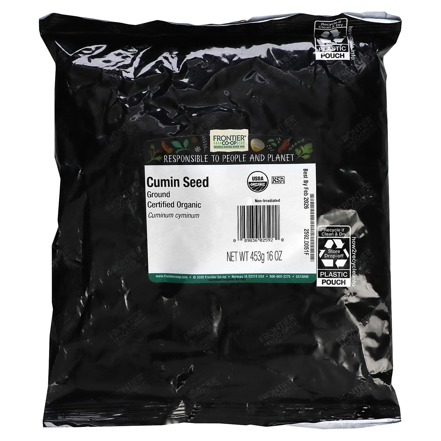 USDA Organic Ground Cumin - 16 oz - Frontier Co-op - Image 2