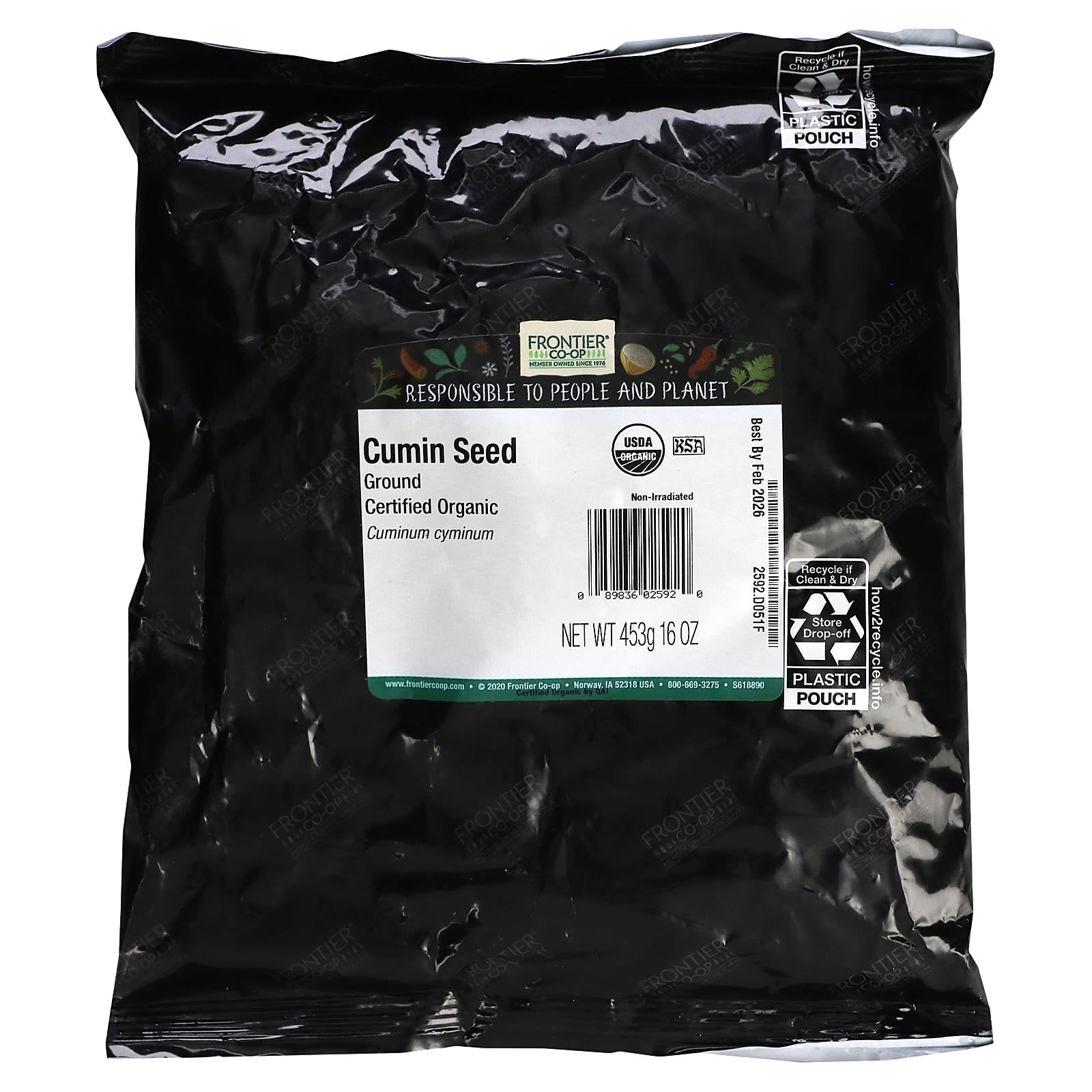 USDA Organic Ground Cumin - 16 oz - Frontier Co-op - Image 2