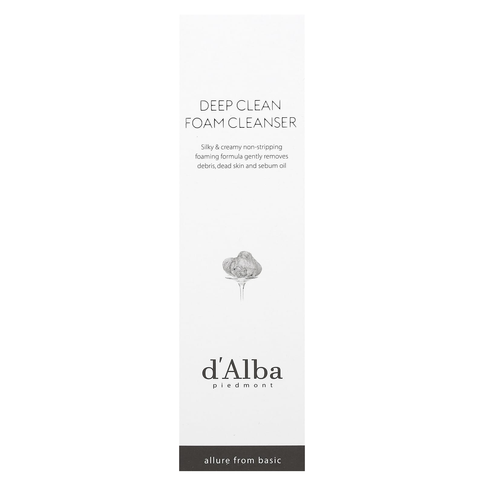 Deep Clean Facial Foam Cleanser with White Truffle, 80ml | d'Alba - Image 2