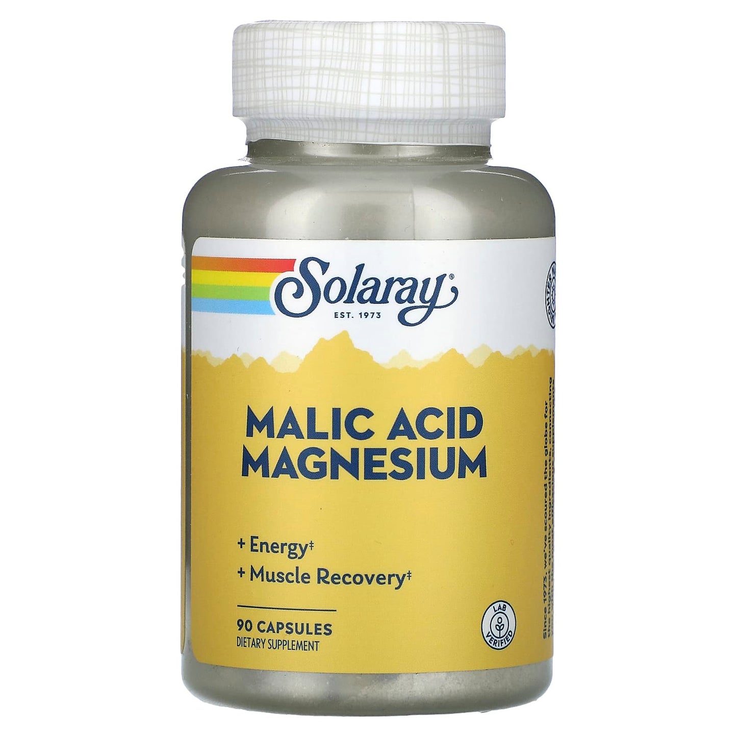 Solaray, Malic Acid Magnesium, 90 Capsules - Image 1