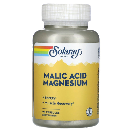 Solaray, Malic Acid Magnesium, 90 Capsules - Image 1