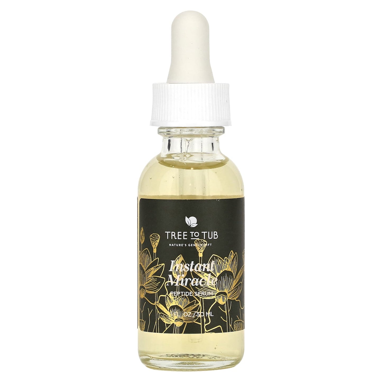 Tree To Tub, Instant Miracle Peptide Serum, 1 fl oz (30 ml) - Image 1