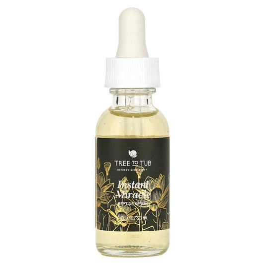 Tree To Tub, Instant Miracle Peptide Serum, 1 fl oz (30 ml) - Image 1