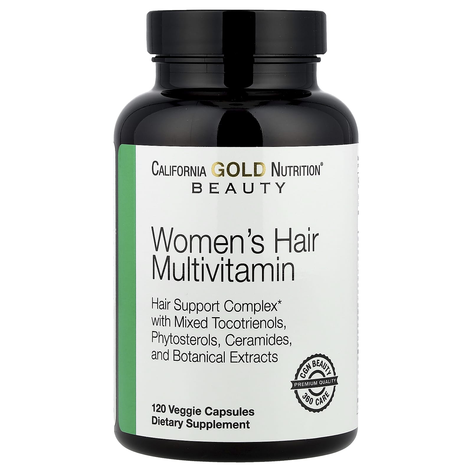 Women's Hair Multivitamin by California Gold Nutrition - 120 Veggie Capsules - Image 1