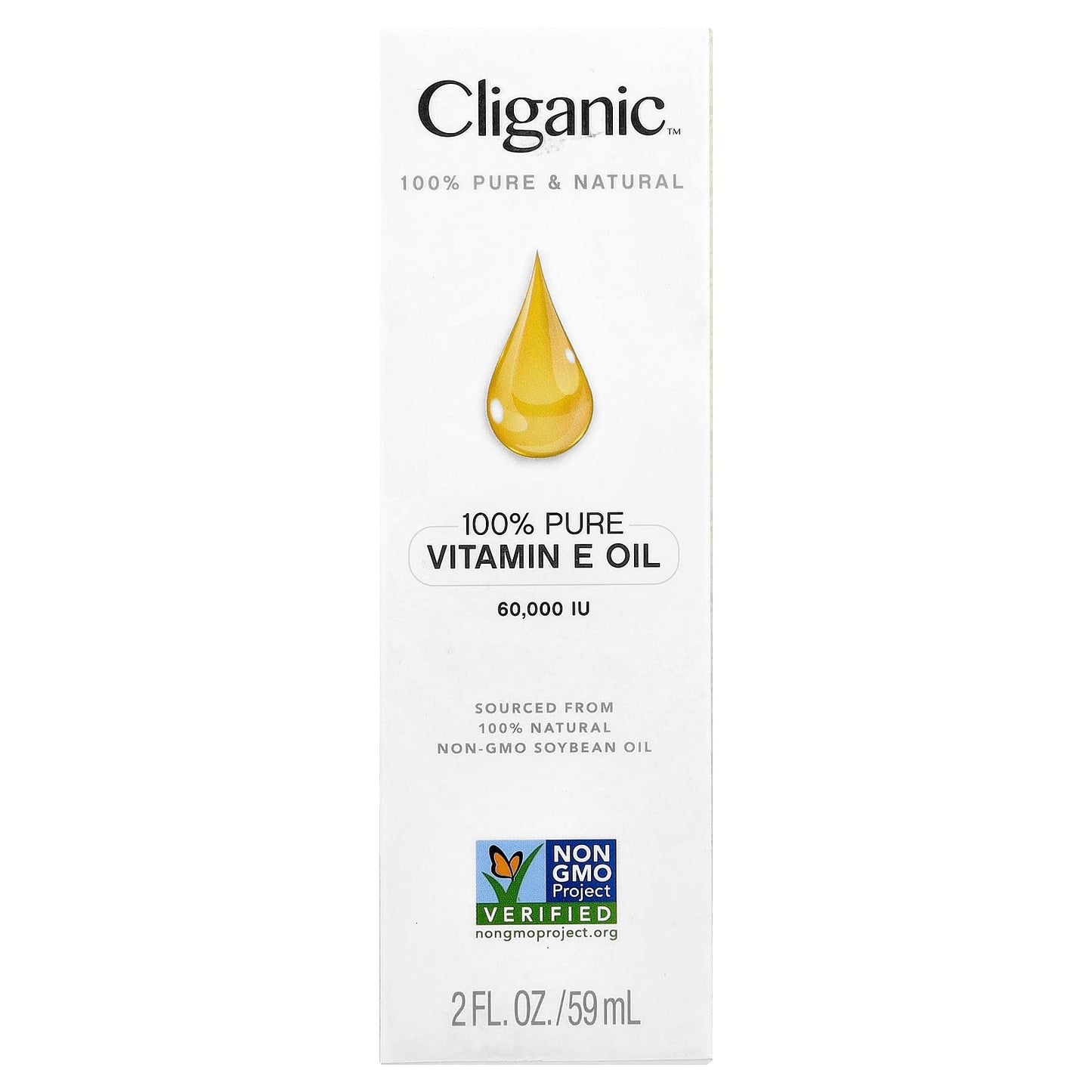 Pure Vitamin E Oil by Cliganic - Natural Skin Moisturizer (60,000 IU, 2 fl oz) - Image 2