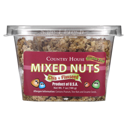 Crunchy Country House Mixed Nuts with Chia & Flaxseed, 7oz - Image 1