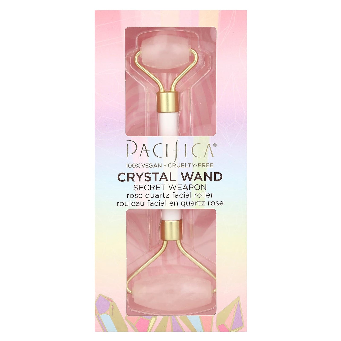 Pacifica, Crystal Wand, Rose Quartz Facial Roller, 1 Roller - Image 2