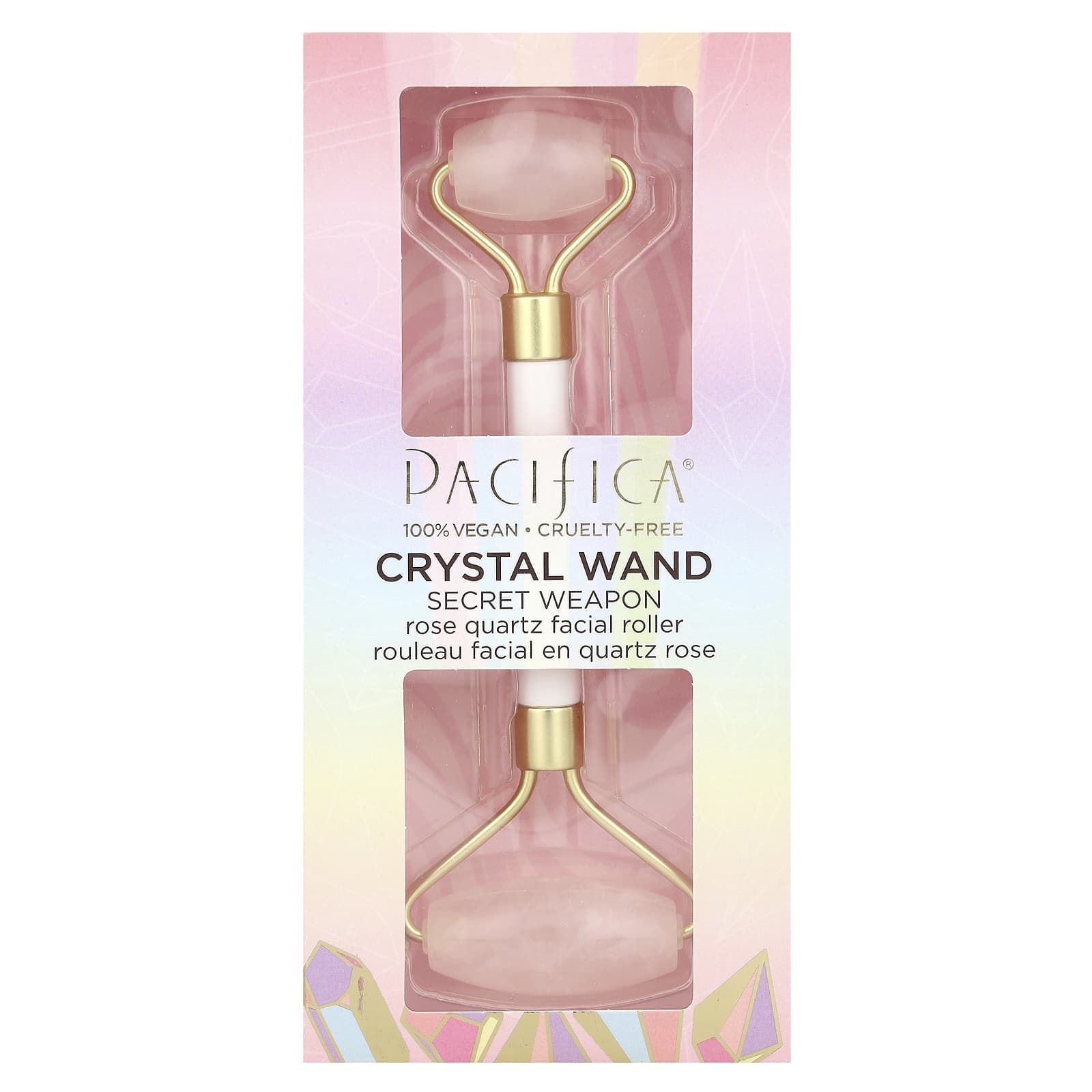 Pacifica, Crystal Wand, Rose Quartz Facial Roller, 1 Roller - Image 2