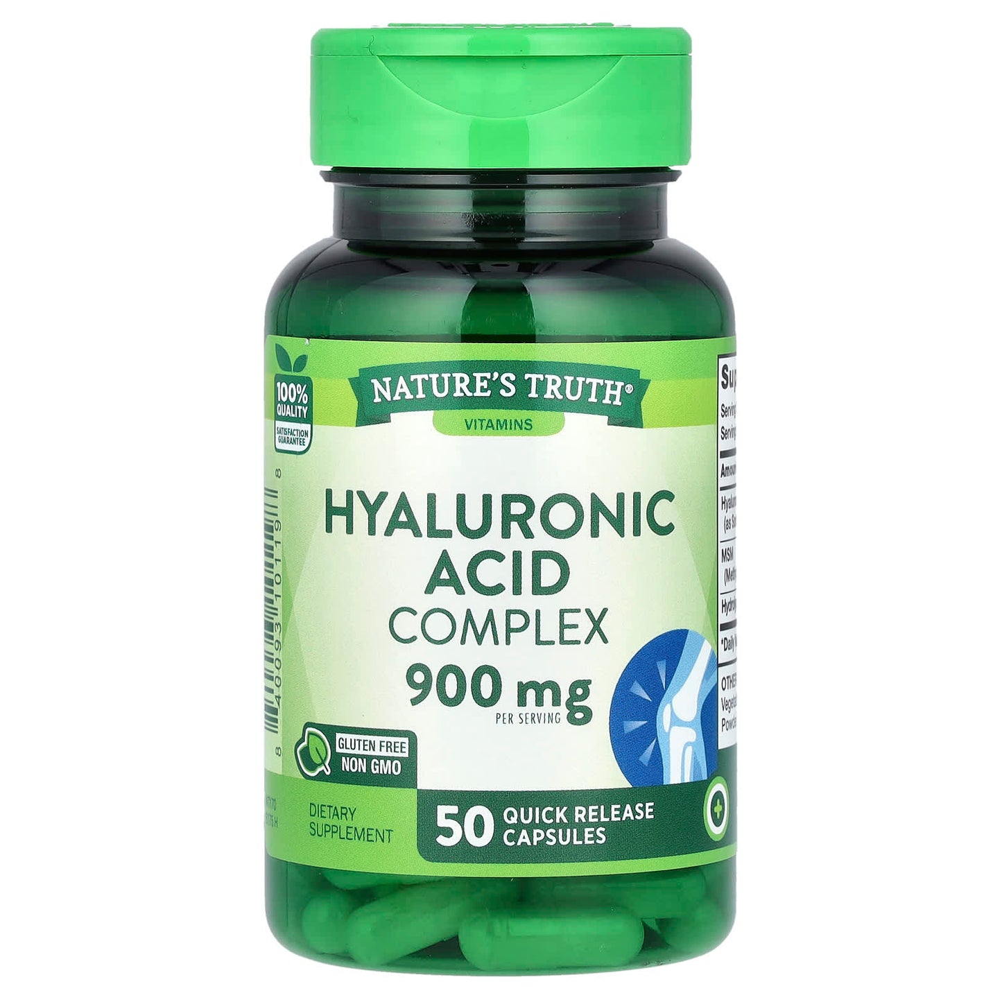 Nature's Truth, Hyaluronic Acid Complex, 50 Quick Release Capsules - Image 1