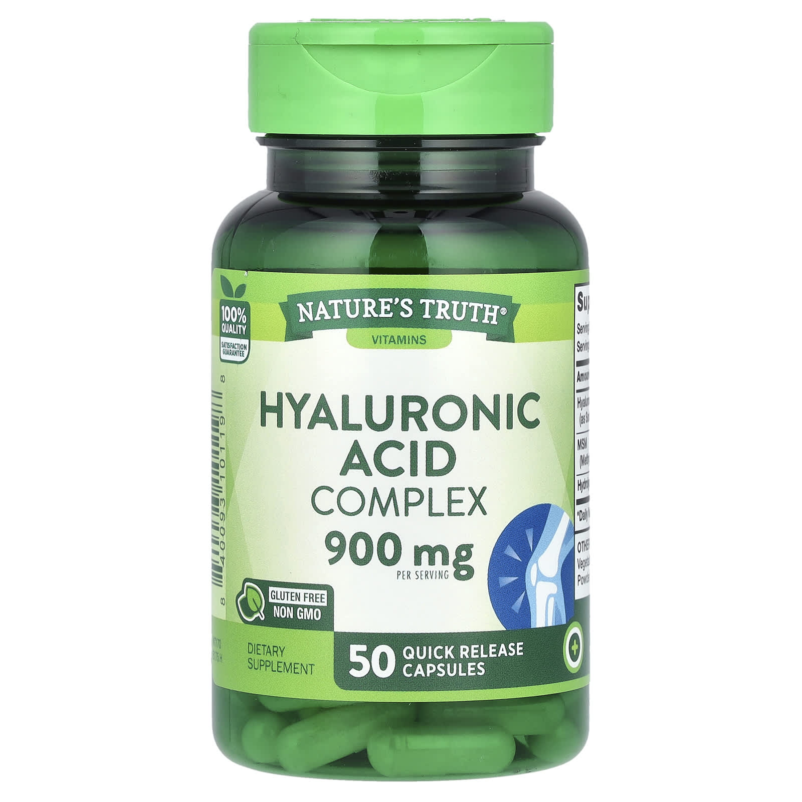 Nature's Truth, Hyaluronic Acid Complex, 50 Quick Release Capsules - Image 1