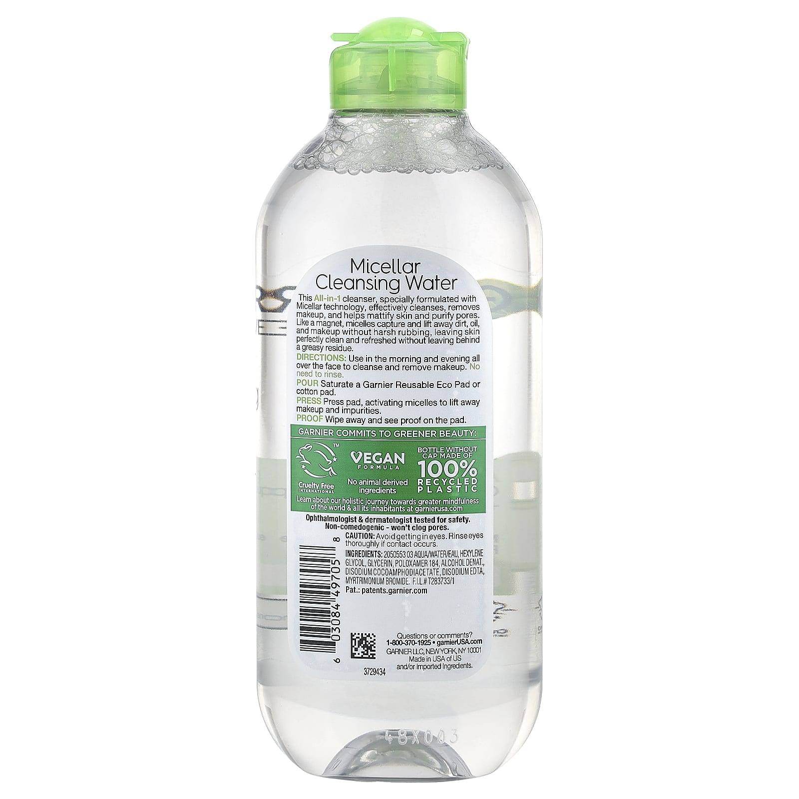 Garnier Micellar Cleansing Water, All-In-1 Mattifying, 13.5 oz (400 ml) - Image 2