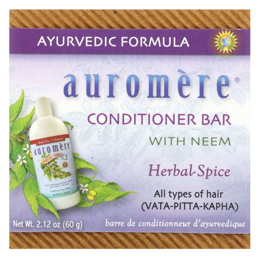 Auromere Conditioner Bar with Neem for All Hair Types - 2.12 oz - Image 1
