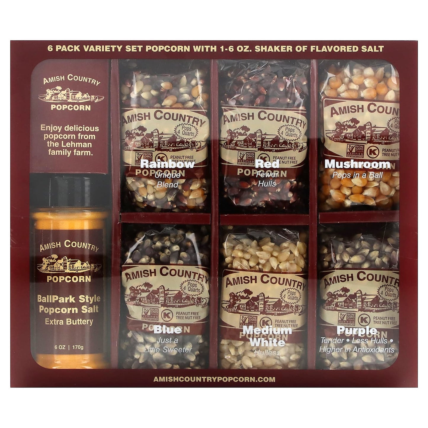 Delicious Amish Country Popcorn Variety Set - Image 1