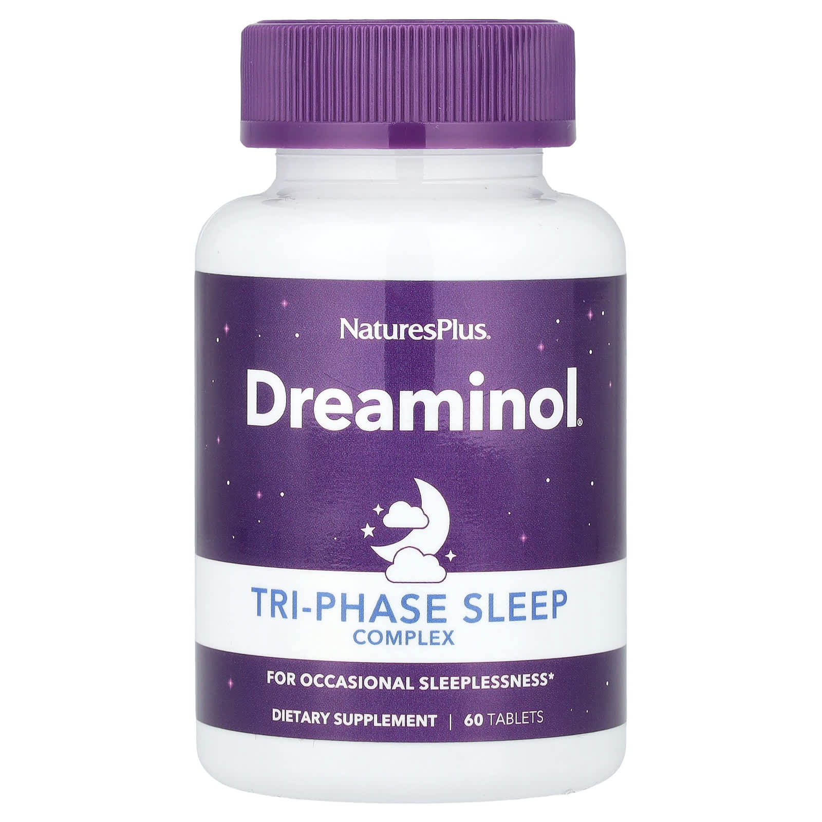 NaturesPlus, Dreaminol®, Tri-Phase Sleep Complex, 60 Tablets - Image 1