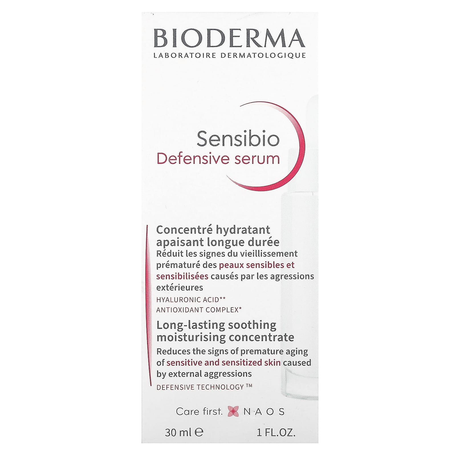 Bioderma Sensibio Defensive Serum for Sensitive Skin, 1 fl oz (30 ml) - Image 2
