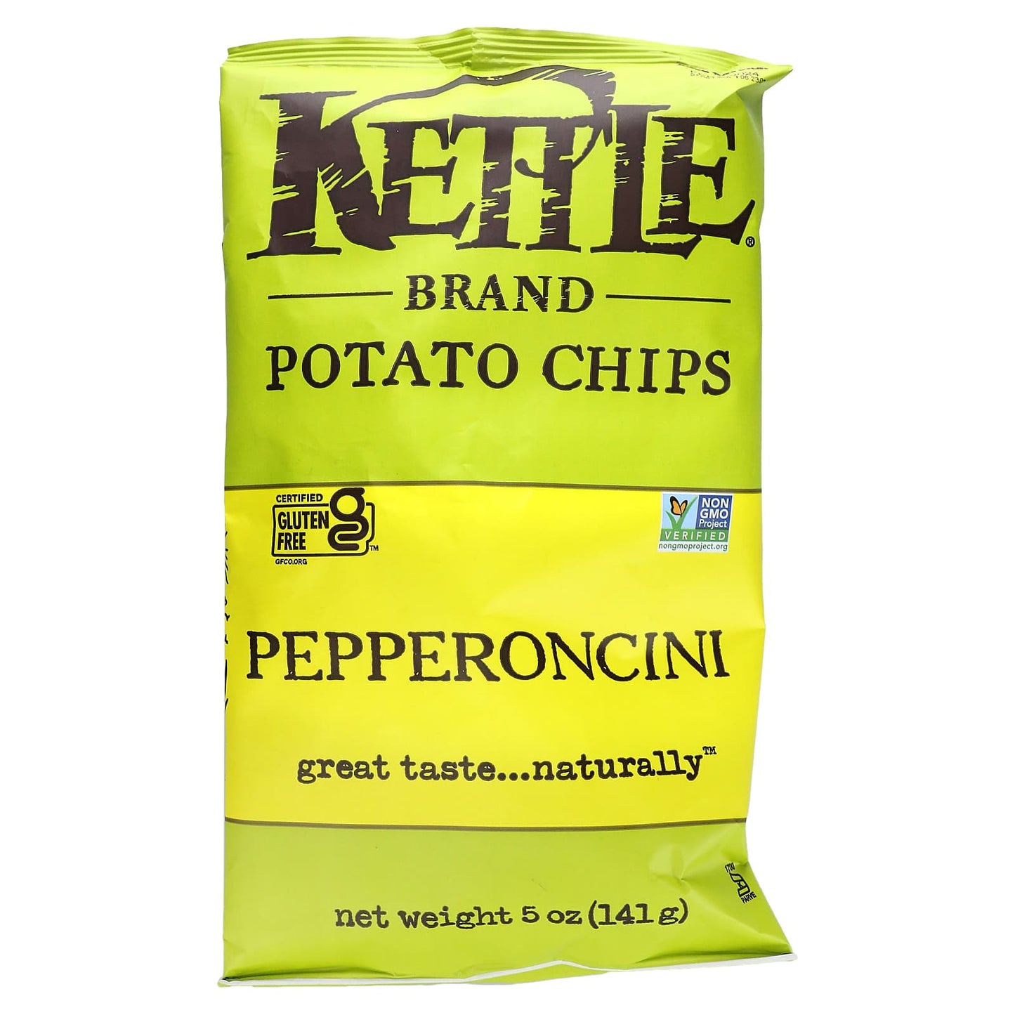 Kettle Foods, Potato Chips, Pepperoncini, 5 oz (141 g) - Image 1