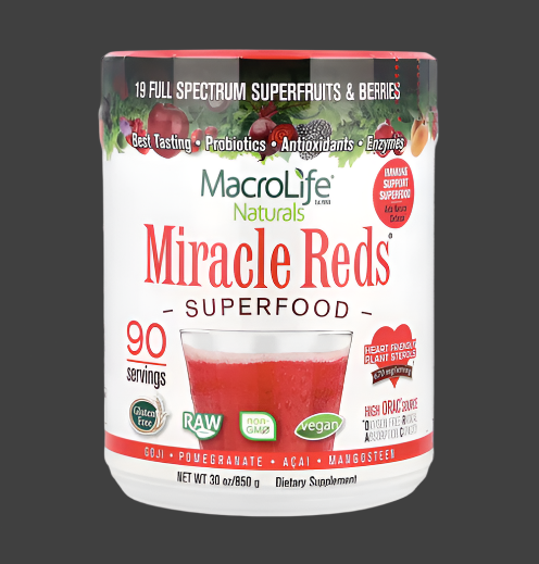 Macrolife Naturals, Miracle Reds®, Superfood, Goji-Pomegranate-Acai-Mangosteen, 30 oz (850 g)