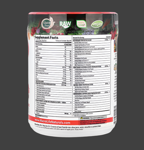 Macrolife Naturals, Miracle Reds®, Superfood, Goji-Pomegranate-Acai-Mangosteen, 30 oz (850 g)