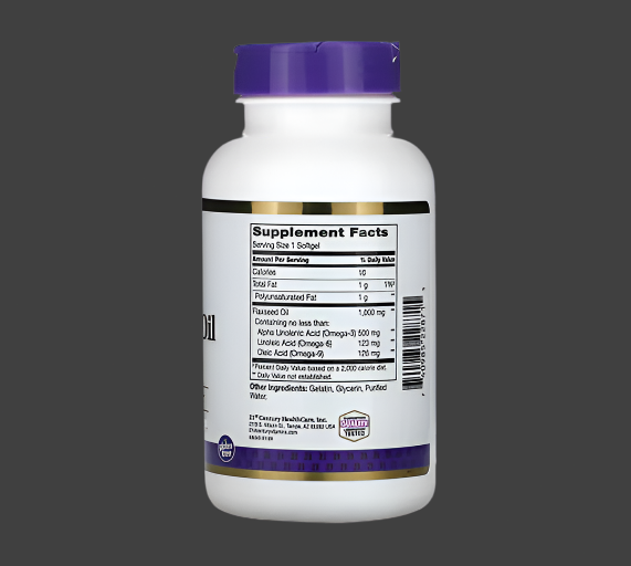 21st Century, Flaxseed Oil, 1,000 mg, 120 Softgels