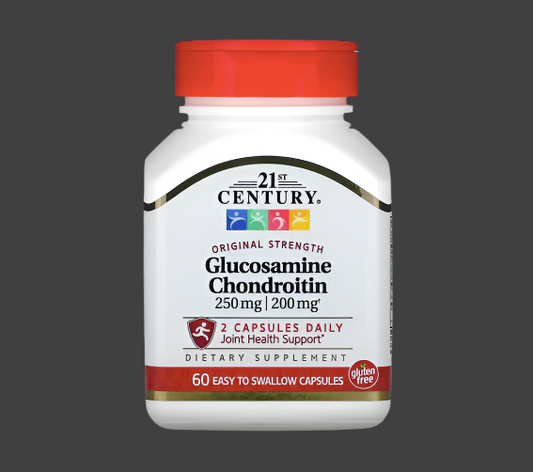 21st Century, Glucosamine / Chondroitin, Original Strength, 60 Easy to Swallow Capsules