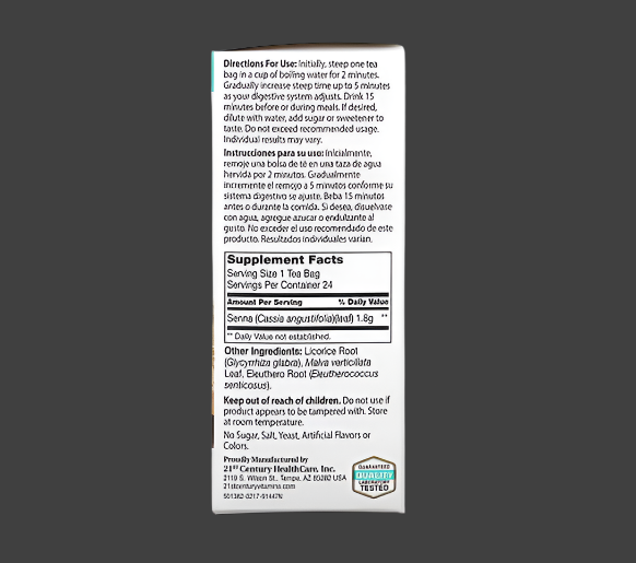 21st Century, Herbal Slimming Tea, All Natural, Caffeine Free, 24 Tea Bags, 1.7 oz (48 g)