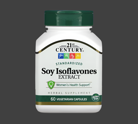 21st Century, Standardized Soy Isoflavones Extract, 100 mg, 60 Vegetarian Capsules (50 mg per Capsules)