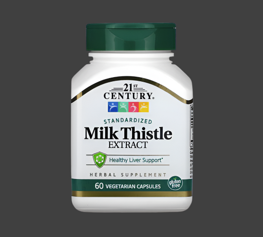 21st Century, Standardized Milk Thistle Extract, 60 Vegetarian Capsules