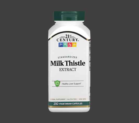 21st Century, Standardized Milk Thistle Extract, 175 mg, 200 Vegetarian Capsules (87.5 mg per Capsule)