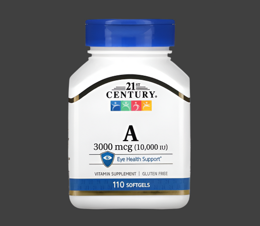 21st Century, Vitamin A, 3,000 mcg (10,000 IU), 110 Softgels