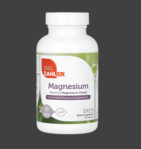 Zahler, Magnesium, 200 mg, 60 Capsules, Expiry"05/2027