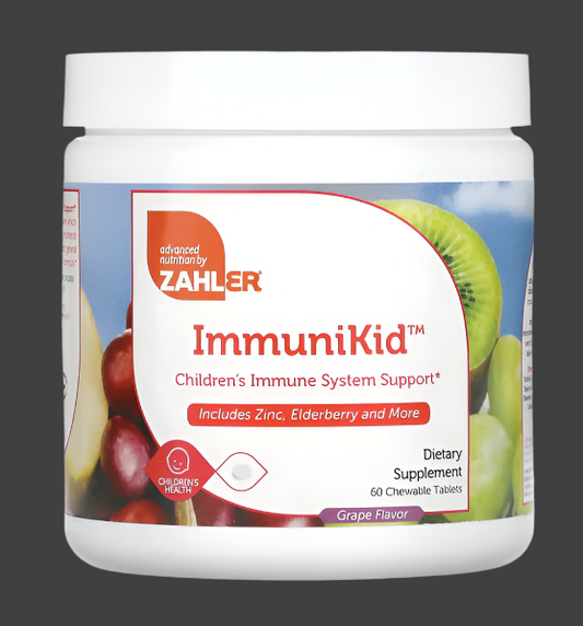 Zahler, ImmuniKid, Children's Immune System Support, Grape, 60 Chewable Tablets, Expiry"02/2027