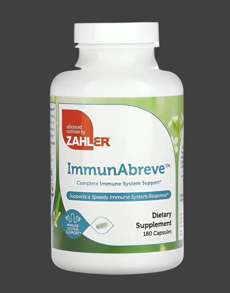 Zahler, ImmunAbreve, Complete Immune System Support, 180 Capsules, Expiry"01/2027