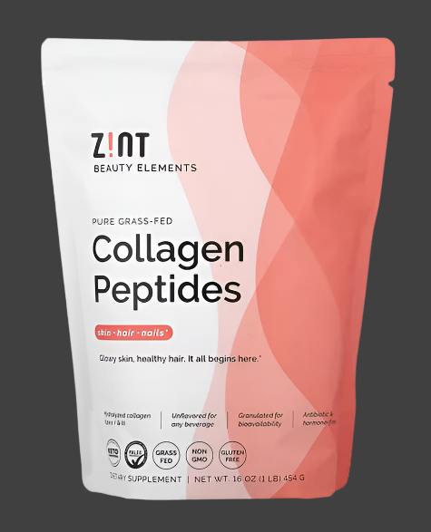 Zint, Pure Grass-Fed Collagen Peptides, Unflavored, 16 oz (454 g), Expiry"09/2027
