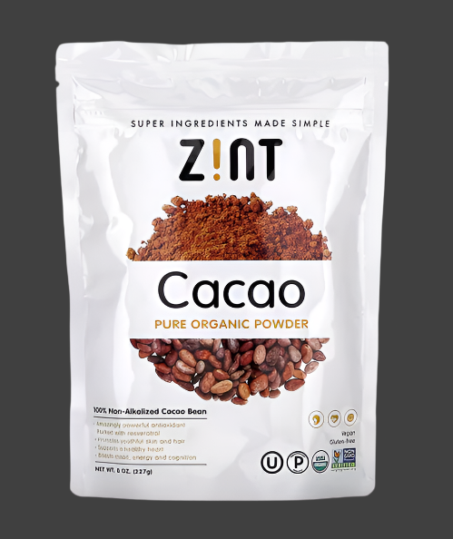 Zint, Pure Organic Powder, Cacao , 8 oz (227 g) , Expiry"02/2026