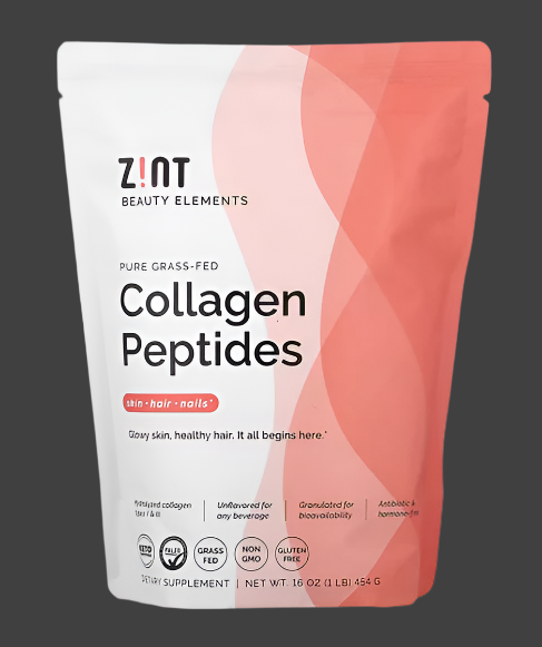 Zint, Pure Grass-Fed Collagen Peptides, Unflavored, 16 oz (454 g), Expiry"09/2027