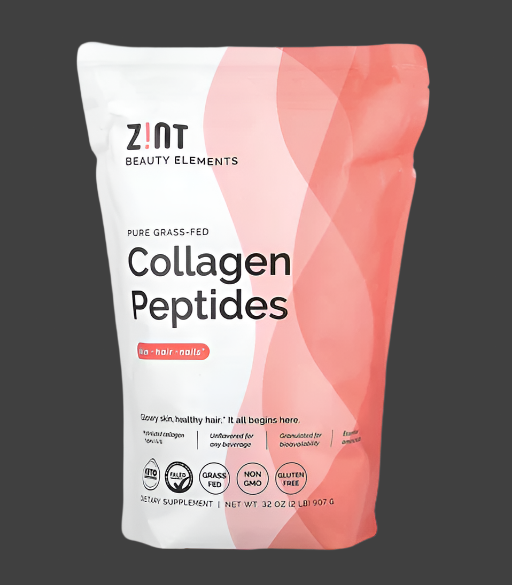 Zint, Pure Grass-Fed Collagen Peptides, Unflavored, 32 oz (907 g), Expiry"09/2027