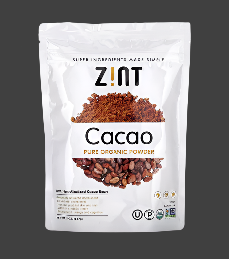 Zint, Pure Organic Powder, Cacao , 8 oz (227 g), Expiry"02/2026