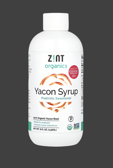Zint, Organics, Yacon Syrup, Prebiotic Sweetener, 8 fl oz (236 ml), Expiry"04/2026