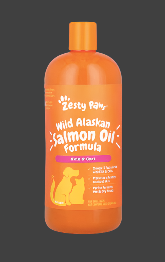 Zesty Paws, Wild Alaskan Salmon Oil Formula, For Dogs & Cats, All Ages, 32 fl oz (946 ml), Expiry"06/2026