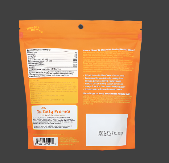 Zesty Paws, All-In-One Functional Dental Bones For Dogs, Small, Cinnamon, 28 Small Dental Bones, 8.4 oz (238 g), Expiry"04/2026