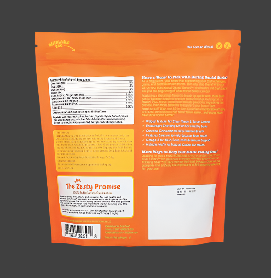 Zesty Paws, All-in-One Functional Dental Bones, For Dogs, All Ages, Cinnamon, 12 Medium Dental Bones, 8 oz (227 g)Expiry"02/2026