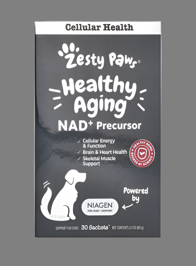 Zesty Paws, Healthy Aging, NAD+ Precursor, For Dogs, 30 Sachets, 2.1 oz (60 g), Expiry"11/2025