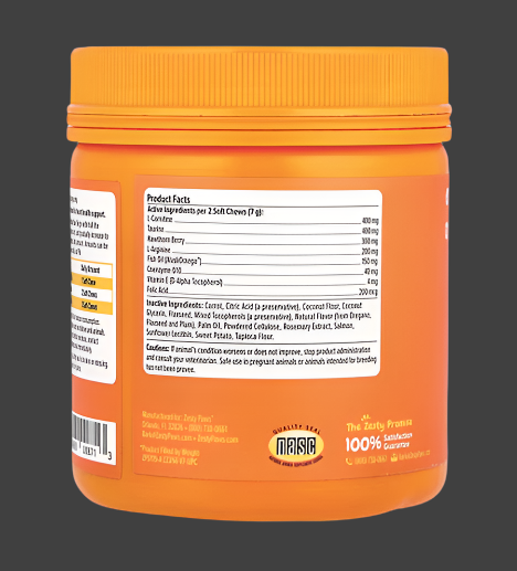 Zesty Paws, Cardio Bites™, For Dogs, All Ages, Salmon, 90 Soft Chew, 11.1 oz (315 g), Exp"10/2025