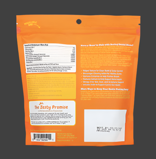 Zesty Paws, All-In-One Functional Dental Bones For Dogs, Small, Cinnamon, 28 Small Dental Bones, 8.4 oz (238 g), Expiry"04/2026
