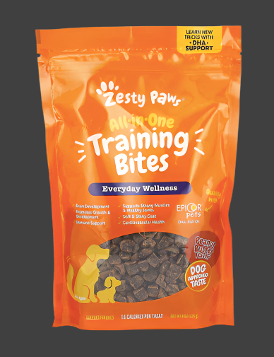 Zesty Paws, All-In-One Training Bites, For Dogs, All Ages, Peanut Butter, 8 oz (226 g) Expiry"08/2025