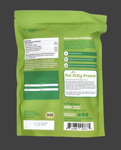 Zesty Paws, Hemp Elements, Omega Orastix, For Dogs, All Ages, Peppermint , 25 oz (709 g) Expiry"05/2025